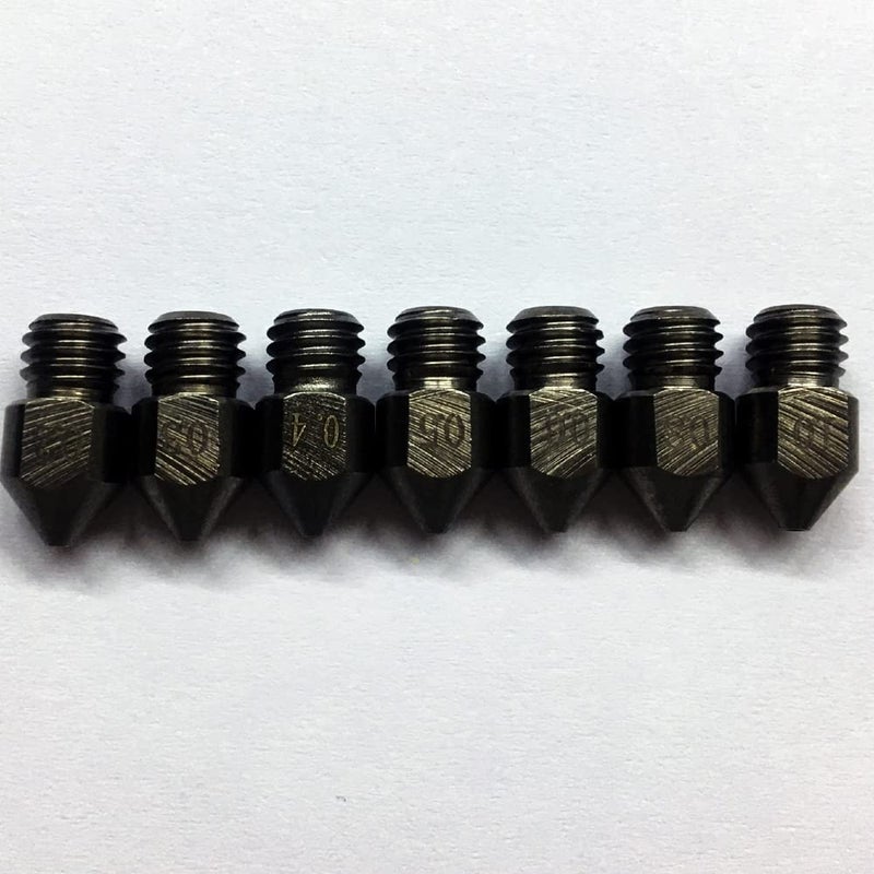 5 قطع فوهة MK8 من الفولاذ المقوى 0.2 مم لطابعة Ender 3 وCR10 وAnet A8 ثلاثية الأبعاد - Image 5